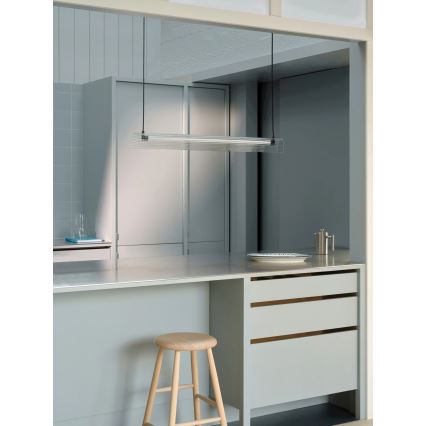 Nordlux - LED zatemnljiv lestenec na vrvici ALIANI LED/20W/230V 3000K 100 cm črna/prozorna