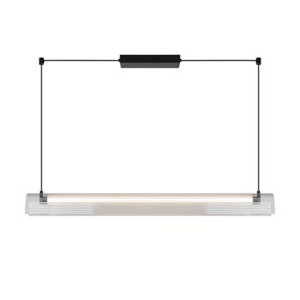 Nordlux - LED zatemnljiv lestenec na vrvici ALIANI LED/20W/230V 3000K 100 cm črna/prozorna