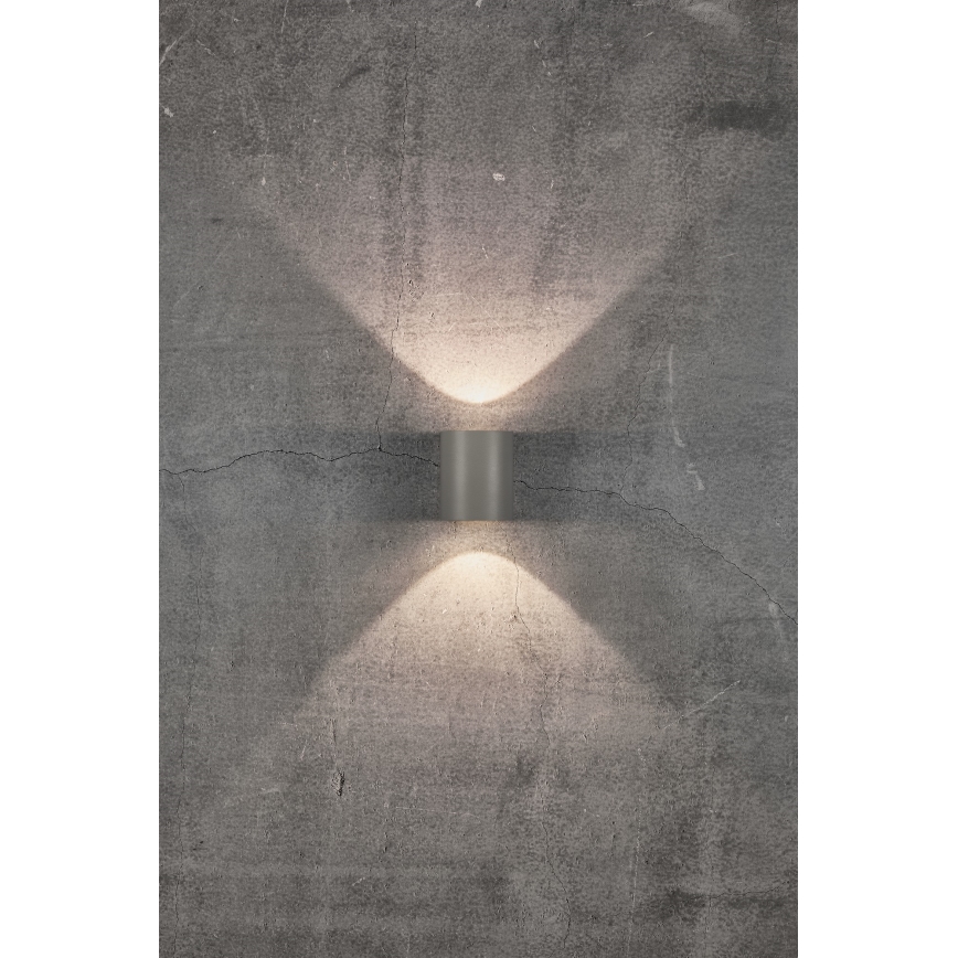Nordlux - LED zunanja stenska svetilka CANTO 2xLED/5,5W/230V IP44 siva