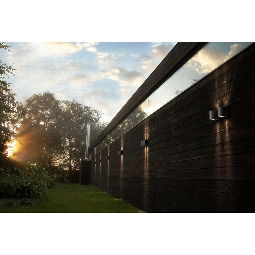 Nordlux - LED zunanja stenska svetilka CANTO 2xLED/5,5W/230V IP44 siva