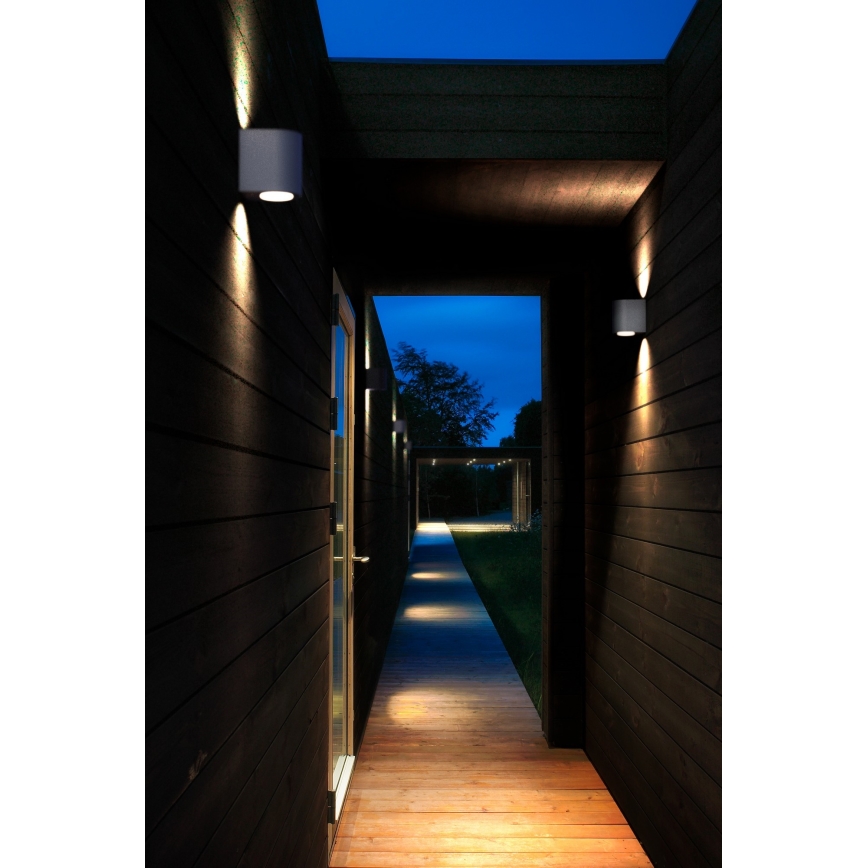 Nordlux - LED zunanja stenska svetilka CANTO 2xLED/5,5W/230V IP44 siva