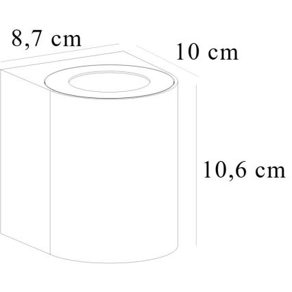 Nordlux - LED zunanja stenska svetilka CANTO 2xLED/5,5W/230V IP44 siva