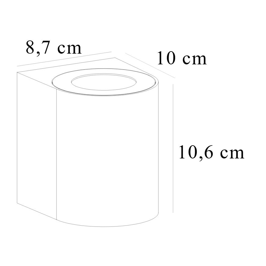 Nordlux - LED zunanja stenska svetilka CANTO 2xLED/5,5W/230V IP44 siva