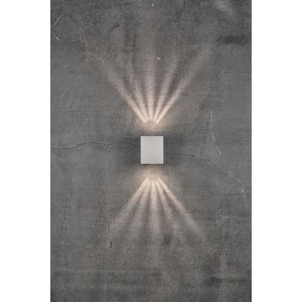 Nordlux - LED zunanja stenska svetilka CANTO 2xLED/6W/230V IP44 bela