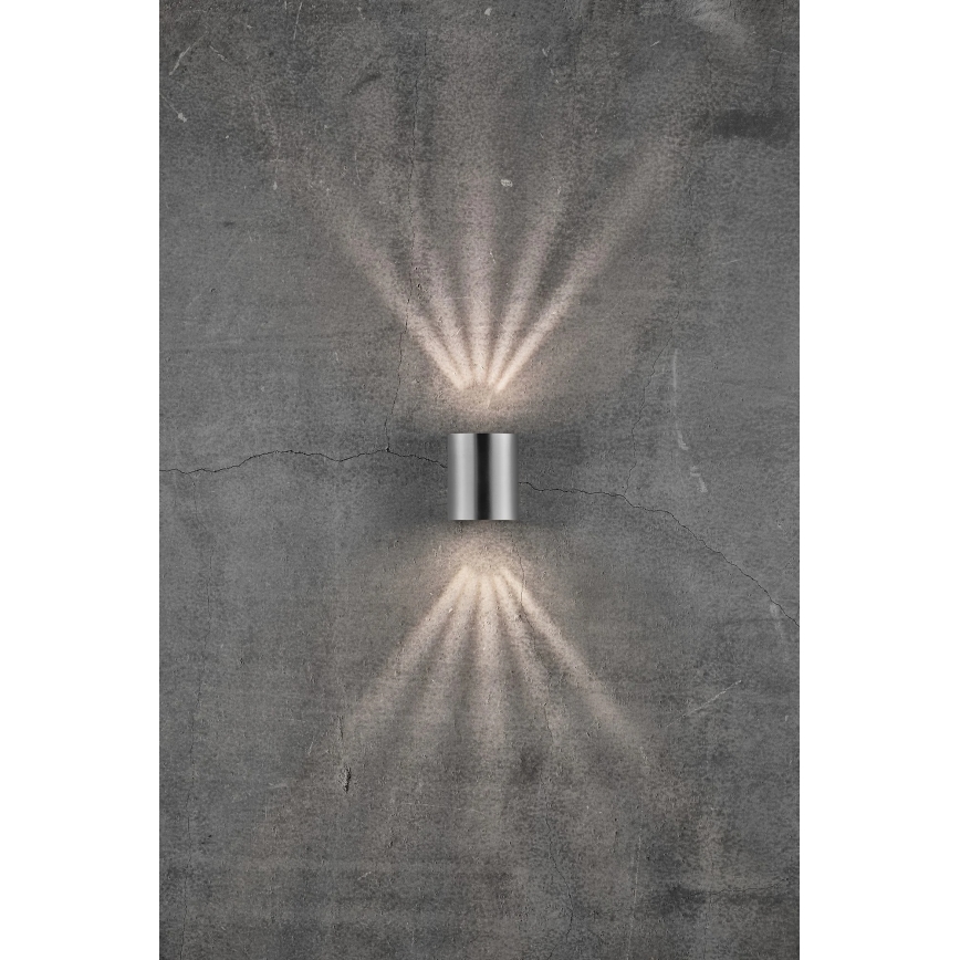 Nordlux - LED zunanja stenska svetilka CANTO 2xLED/6W/230V IP44 iz nerjavečega jekla