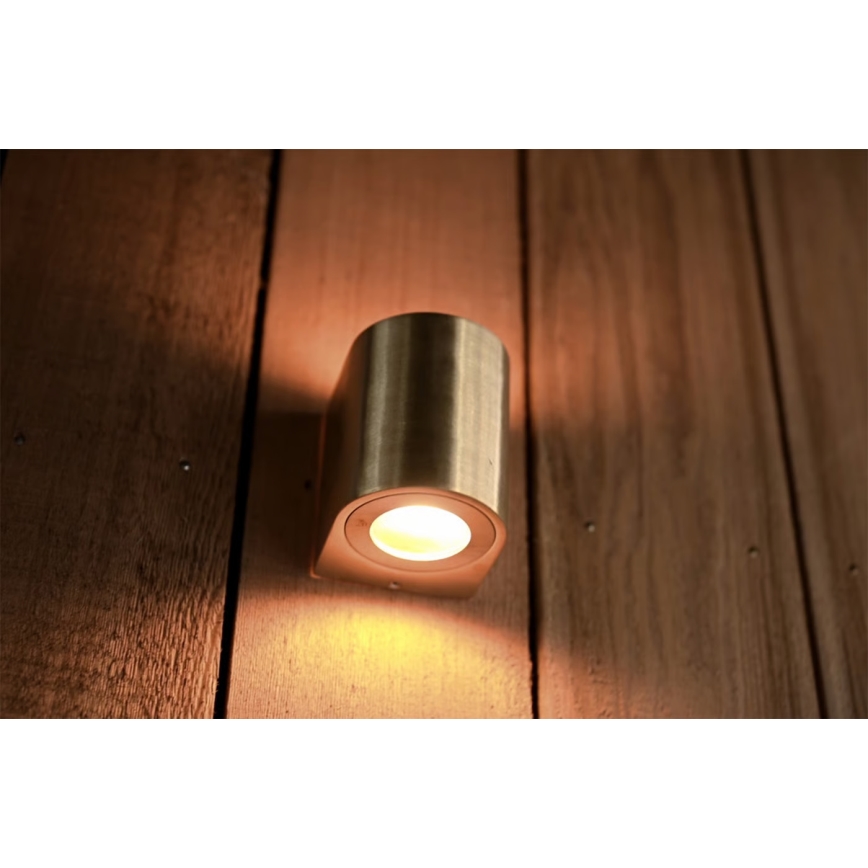 Nordlux - LED zunanja stenska svetilka CANTO 2xLED/6W/230V IP44 medeninasta