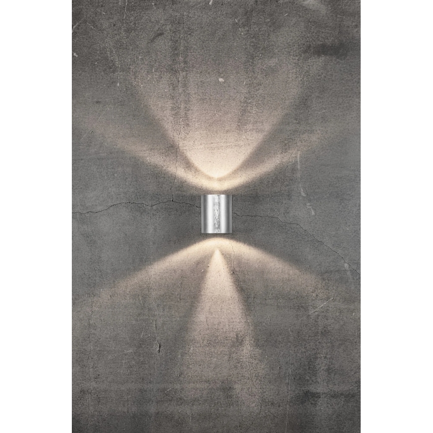 Nordlux - LED zunanja stenska svetilka CANTO 2xLED/6W/230V IP44 srebrna
