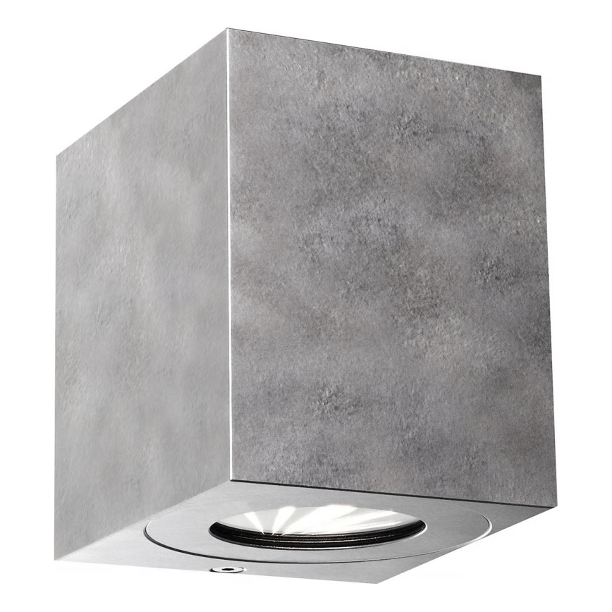 Nordlux - LED zunanja stenska svetilka CANTO, 2×LED/6 W/230 V, IP44, srebrna
