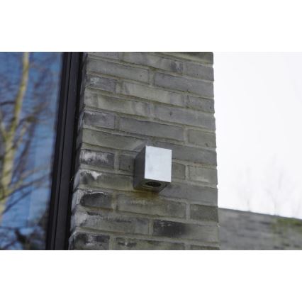 Nordlux - LED zunanja stenska svetilka CANTO, 2×LED/6 W/230 V, IP44, srebrna