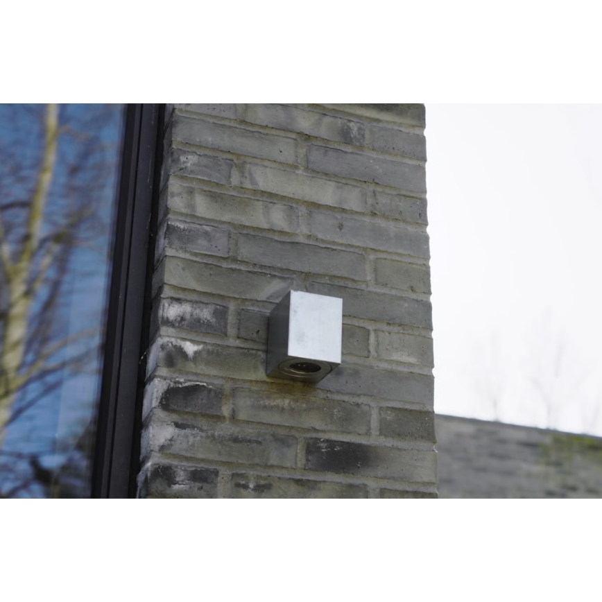 Nordlux - LED zunanja stenska svetilka CANTO, 2×LED/6 W/230 V, IP44, srebrna