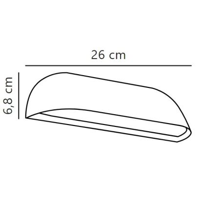 Nordlux - LED Zunanja stenska svetilka FRONT LED/9,5W/230V IP44
