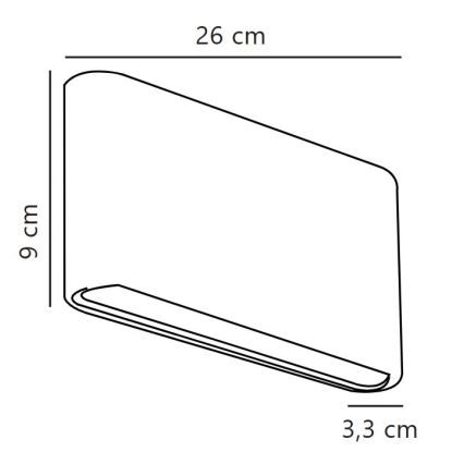 Nordlux - LED zunanja stenska svetilka KINVER LED/10W/230V IP54 bela