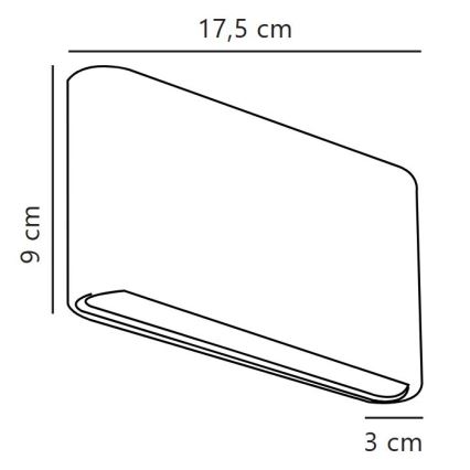 Nordlux - LED zunanja stenska svetilka KINVER LED/8,5W/230V IP54 bela