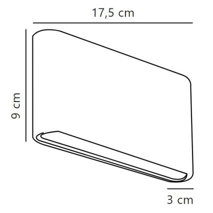 Nordlux - LED Zunanja stenska svetilka KINVER LED/8,5W/230V IP54 črna