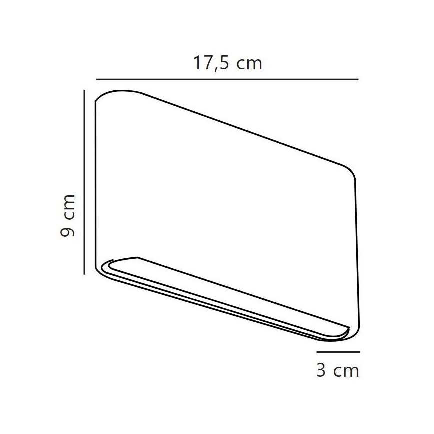 Nordlux - LED Zunanja stenska svetilka KINVER LED/8,5W/230V IP54 črna