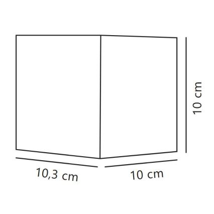 Nordlux - LED zunanja stenska svetilka MILDA LED/4,9W/230V IP44 črna