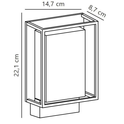 Nordlux - LED Zunanja stenska svetilka NESTOR LED/8W/230V IP44