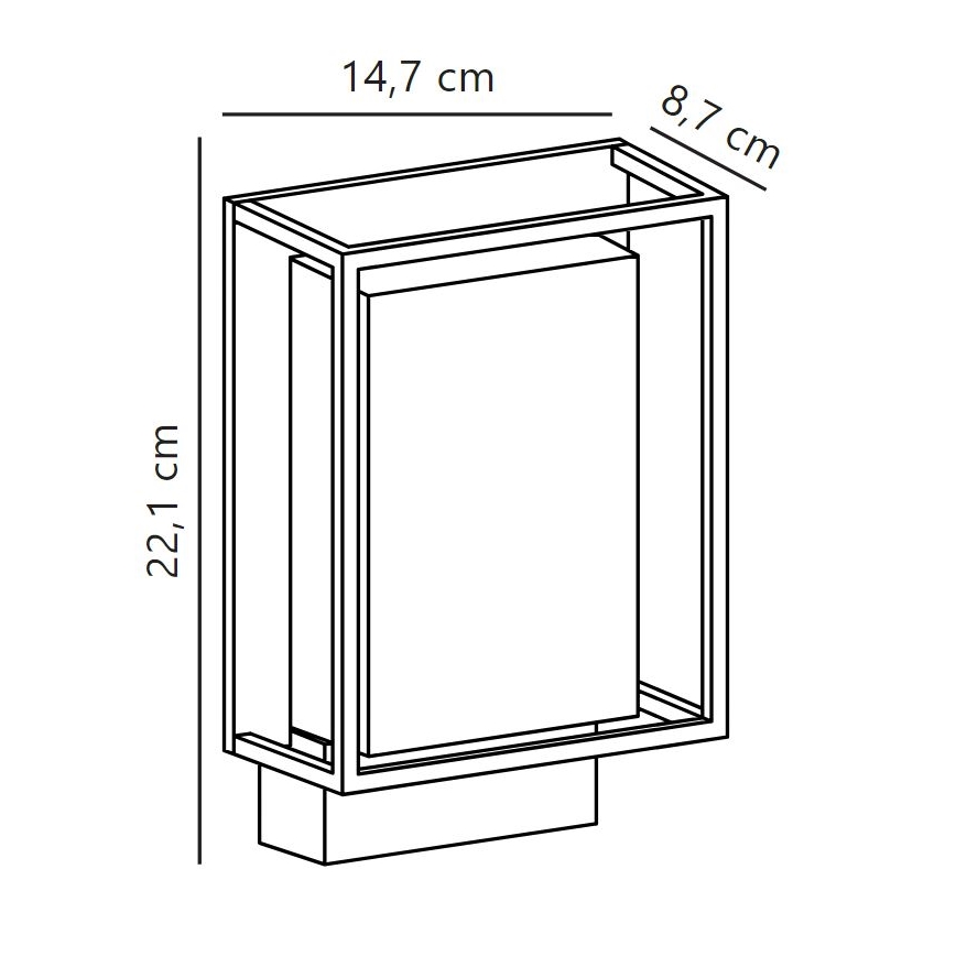Nordlux - LED Zunanja stenska svetilka NESTOR LED/8W/230V IP44