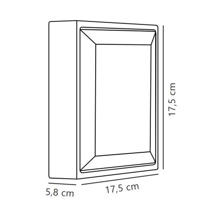 Nordlux - LED Zunanja stenska svetilka OLIVER LED/9W/230V IP54 17,5x17,5 cm