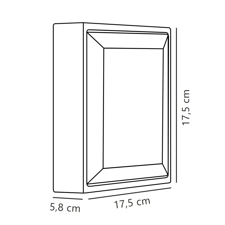 Nordlux - LED Zunanja stenska svetilka OLIVER LED/9W/230V IP54 17,5x17,5 cm
