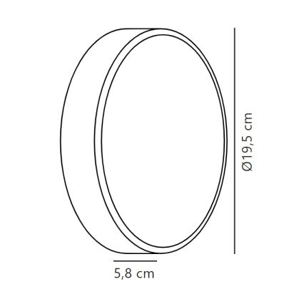 Nordlux - LED Zunanja stenska svetilka OLIVER LED/9W/230V IP54 pr. 19,5 cm