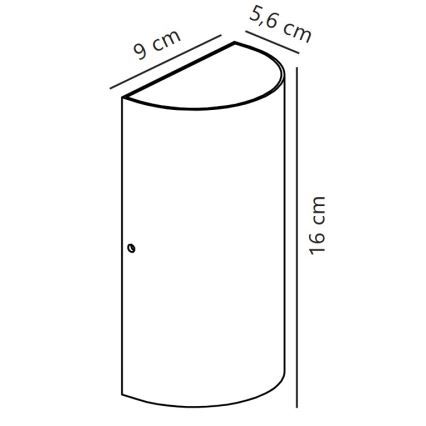 Nordlux - LED Zunanja stenska svetilka ROLD LED/10,5W/230V 3000K IP54 črna