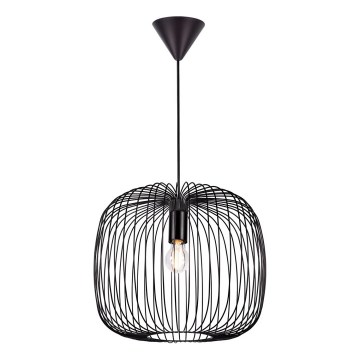 Nordlux - Lestenec na kablu BERONI 1xE27/60W/230V črna, Ø 40 cm
