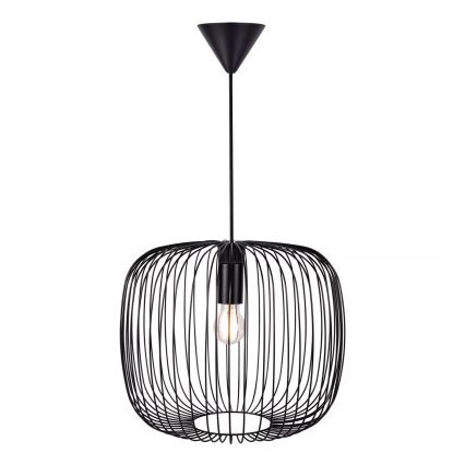 Nordlux - Lestenec na kablu BERONI 1xE27/60W/230V črna, Ø 40 cm