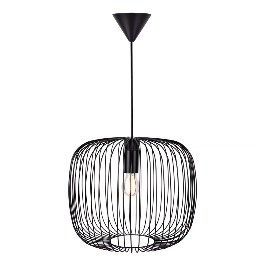 Nordlux - Lestenec na kablu BERONI 1xE27/60W/230V črna, Ø 40 cm
