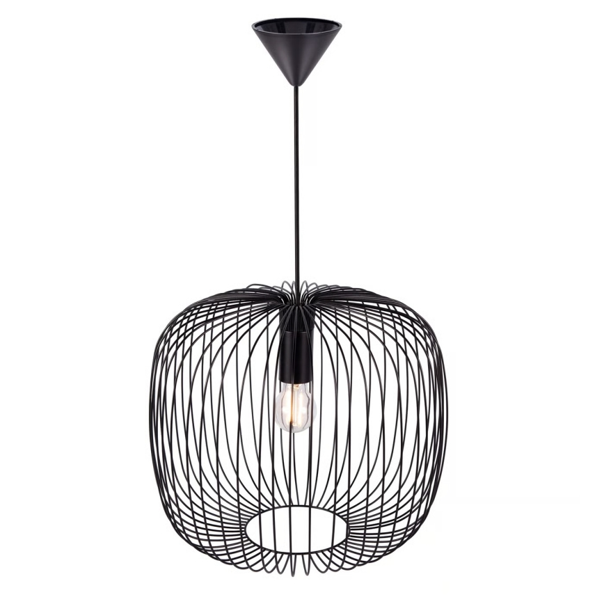 Nordlux - Lestenec na kablu BERONI 1xE27/60W/230V črna, Ø 40 cm