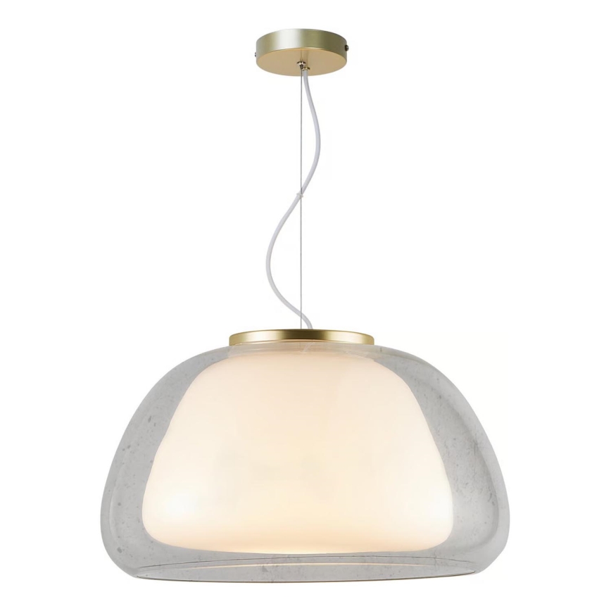 Nordlux - Lestenec na kablu JELLY 1xE27/40W/230V bela/prozorna