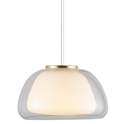 Nordlux - Lestenec na kablu JELLY 1xE27/40W/230V bela/prozorna