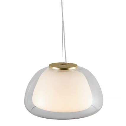 Nordlux - Lestenec na kablu JELLY 1xE27/40W/230V bela/prozorna