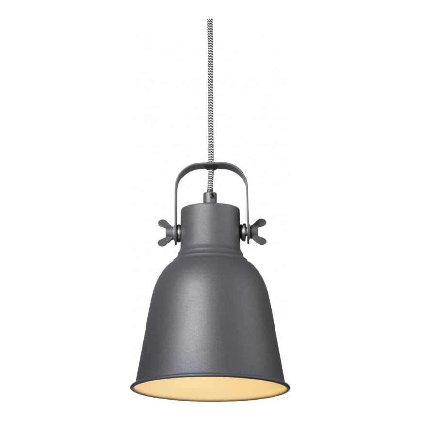 Nordlux - Lestenec na vrvici ADRIAN 1xE27/25W/230V pr. 16 cm antracit