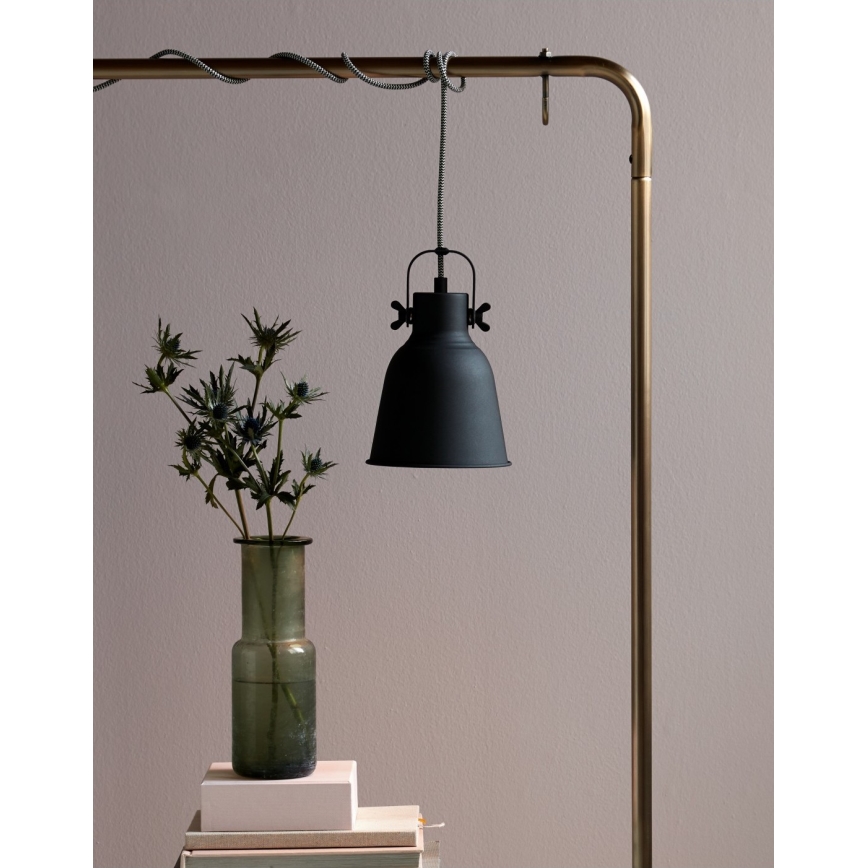 Nordlux - Lestenec na vrvici ADRIAN 1xE27/25W/230V pr. 16 cm antracit