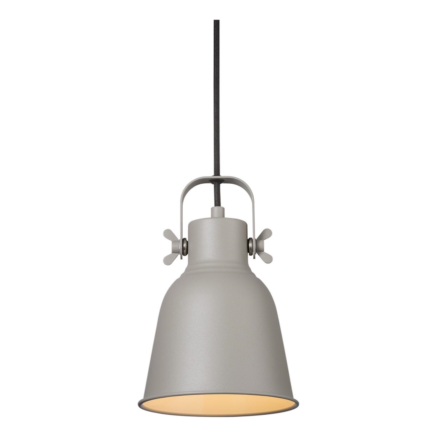 Nordlux - Lestenec na vrvici ADRIAN 1xE27/25W/230V pr. 16 cm siva