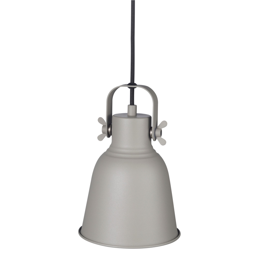 Nordlux - Lestenec na vrvici ADRIAN 1xE27/25W/230V pr. 16 cm siva