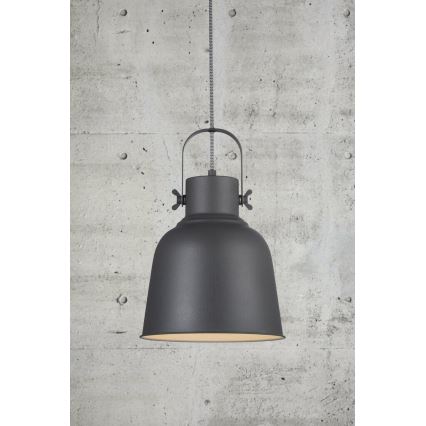 Nordlux - Lestenec na vrvici ADRIAN 1xE27/40W/230V pr. 25 cm antracit