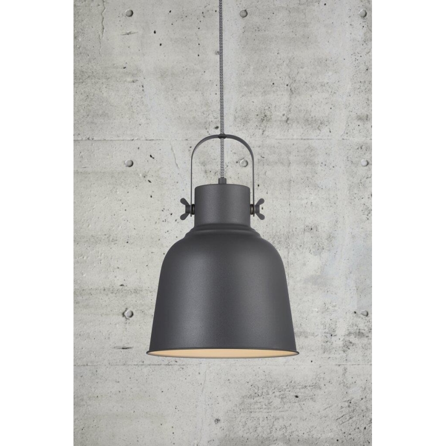 Nordlux - Lestenec na vrvici ADRIAN 1xE27/40W/230V pr. 25 cm antracit