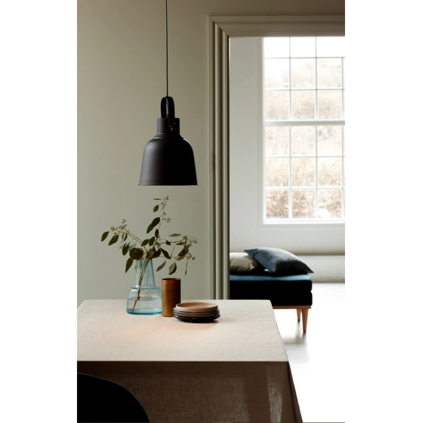 Nordlux - Lestenec na vrvici ADRIAN 1xE27/40W/230V pr. 25 cm antracit