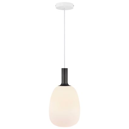 Nordlux - Lestenec na vrvici ALTON 1xE27/60W/230V bela/črna/medenina