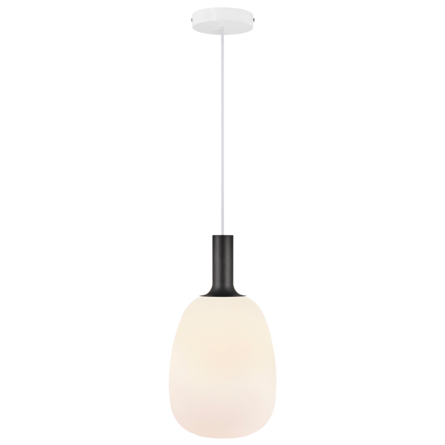 Nordlux - Lestenec na vrvici ALTON 1xE27/60W/230V bela/črna/medenina