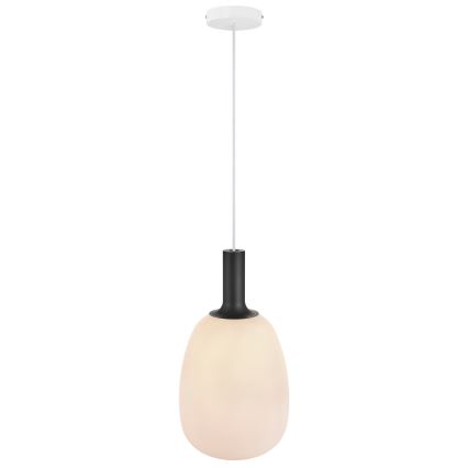 Nordlux - Lestenec na vrvici ALTON 1xE27/60W/230V bela/črna/medenina