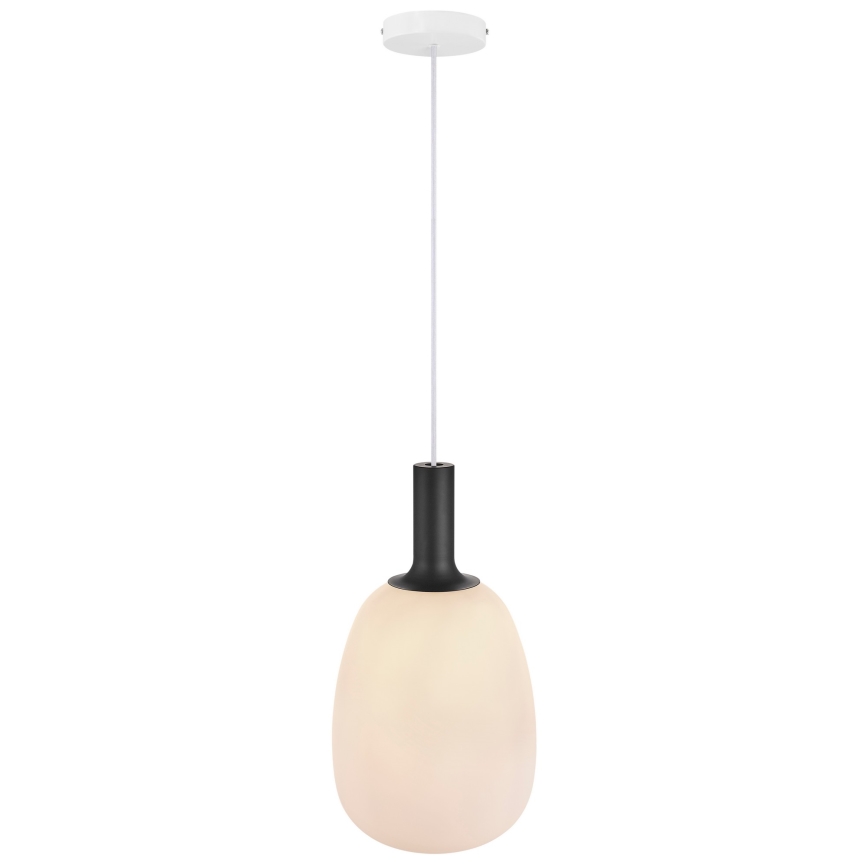 Nordlux - Lestenec na vrvici ALTON 1xE27/60W/230V bela/črna/medenina