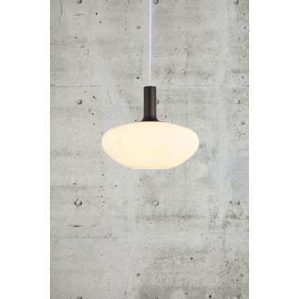 Nordlux - Lestenec na vrvici ALTON 1xE27/60W/230V bela/črna/medenina
