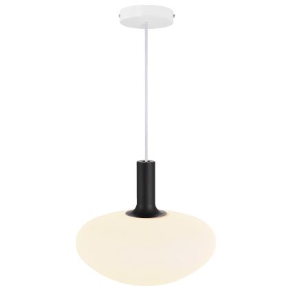 Nordlux - Lestenec na vrvici ALTON 1xE27/60W/230V bela/črna/medenina