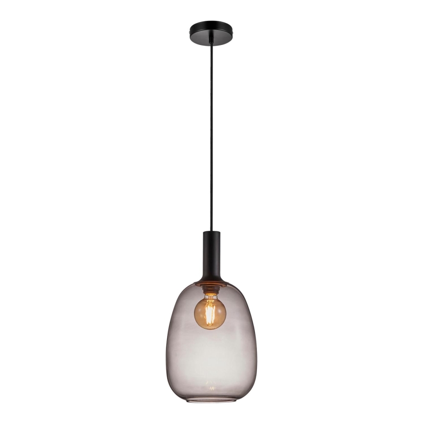 Nordlux - Lestenec na vrvici ALTON 1xE27/60W/230V črna