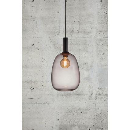 Nordlux - Lestenec na vrvici ALTON 1xE27/60W/230V črna