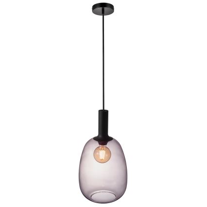 Nordlux - Lestenec na vrvici ALTON 1xE27/60W/230V črna