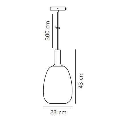 Nordlux - Lestenec na vrvici ALTON 1xE27/60W/230V črna